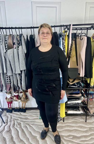 Туника Global (M-2XL) GL42 black (деми)