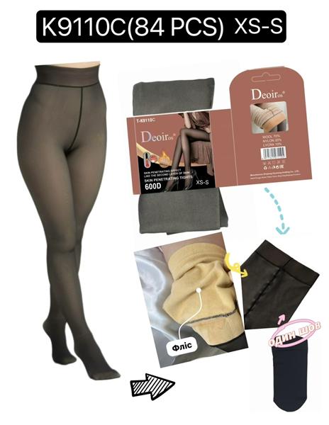 Колготы Redoor (XS-S) K9110C black (зима)