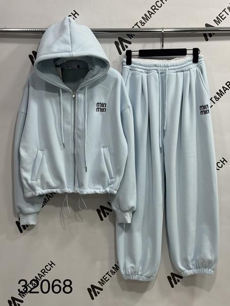 Костюм спорт Met&March (S-L) 32068 l.blue (зима)