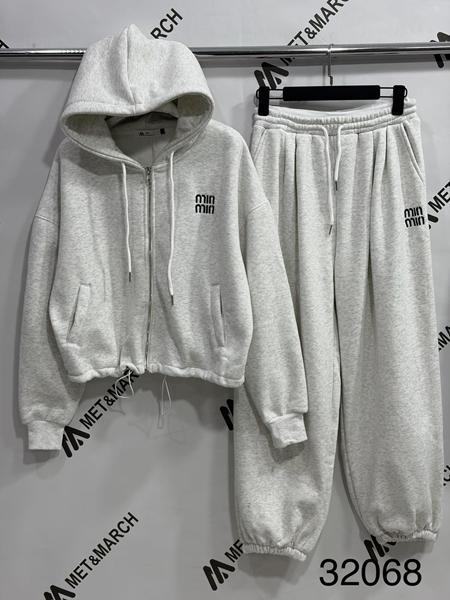 Костюм спорт Met&March (S-L) 32068 l.grey (зима)