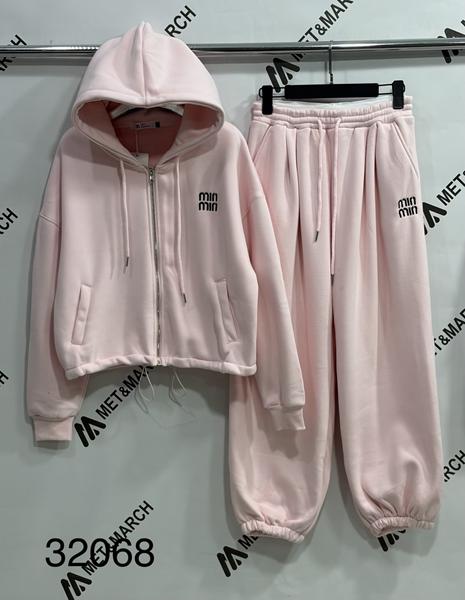 Костюм спорт Met&March (S-L) 32068 pink (зима)