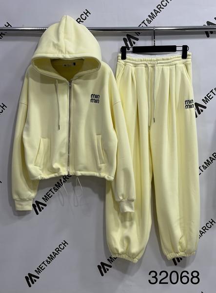 Костюм спорт Met&March (S-L) 32068 yellow (зима)