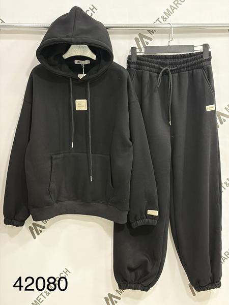 Костюм спорт Met&March (S-L) 42080 black (зима)