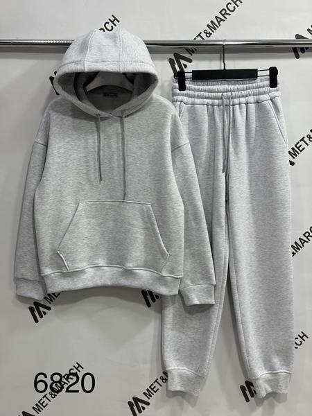 Костюм спорт Met&March (S-L) 6820 l.grey (зима)