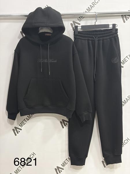 Костюм спорт Met&March (S-L) 6821 black (зима)