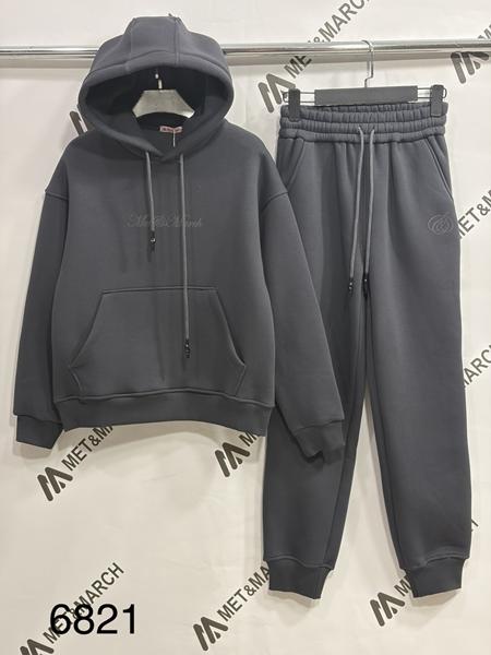 Костюм спорт Met&March (S-L) 6821 d.grey (зима)