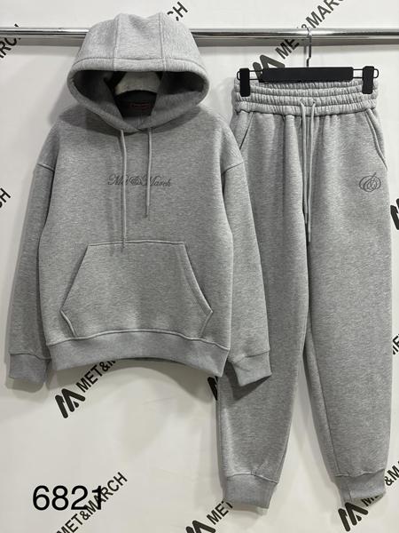 Костюм спорт Met&March (S-L) 6821 grey (зима)