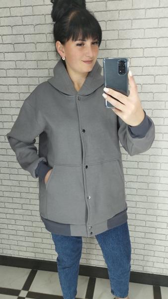 Куртка Valentina (42-56) 17 grey (деми)