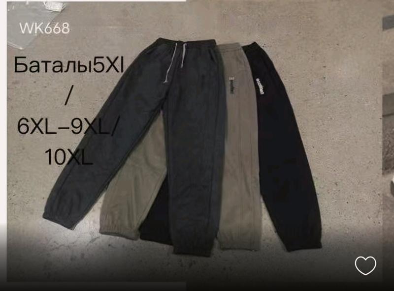 Штаны спорт Hoan (5XL-10XL) WK668 mix (зима)