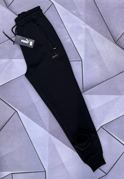 Штаны спорт Rassul (S-2XL) 66127 black (зима)