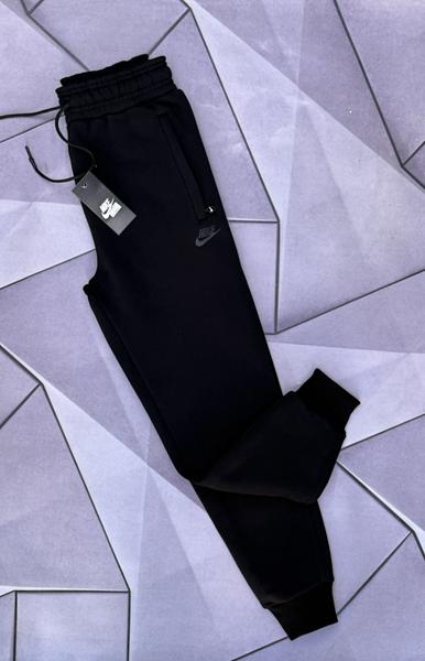 Штаны спорт Rassul (S-2XL) 66128 black (зима)