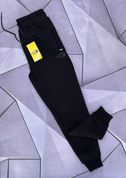 Штаны спорт Rassul (S-2XL) 66129 black (зима)