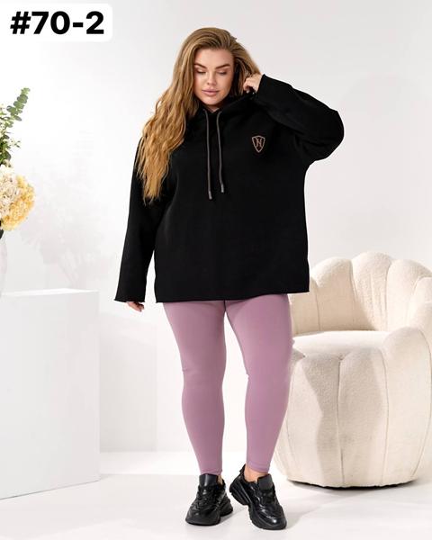 Худи BAT (42-52) 70-2 black (зима)