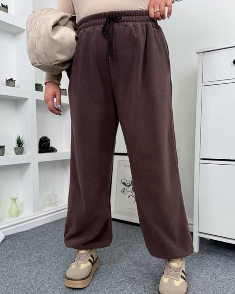 Штаны спорт Femzone (42-58) 1152 brown (зима)