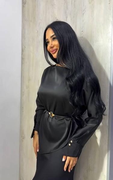 Блузка Femzone (42-58) 1155 black (деми)