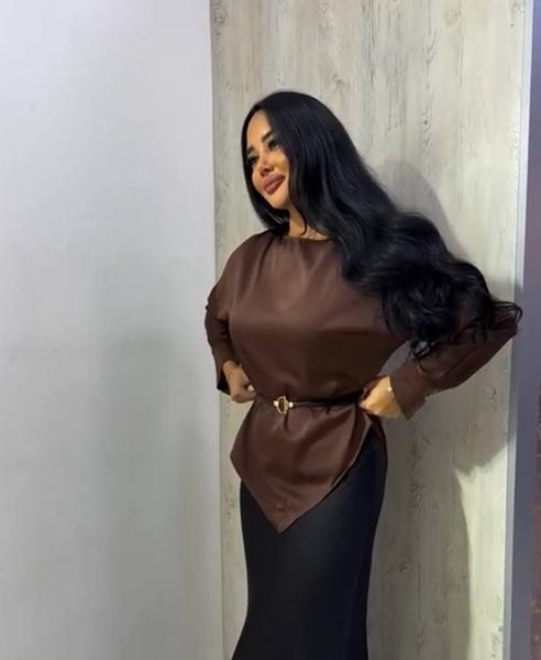 Блузка Femzone (42-58) 1155 brown (деми)