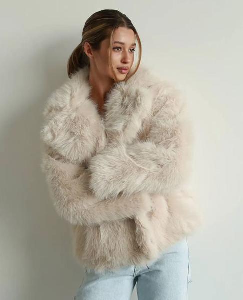 Шуба Modnulya (S-L) 832-10 beige (зима)