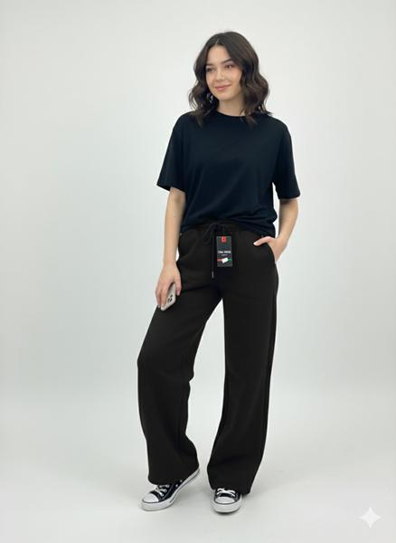 Штаны спорт Newe (S-L) NW748 black (зима)