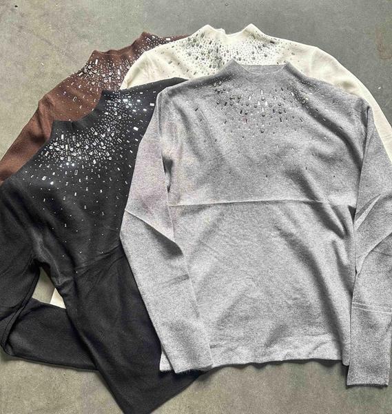 Свитер Lora (44-48) LR882 grey (зима)