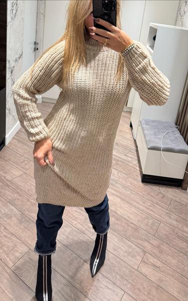 Платье Lora (one size) LR910 beige (зима)