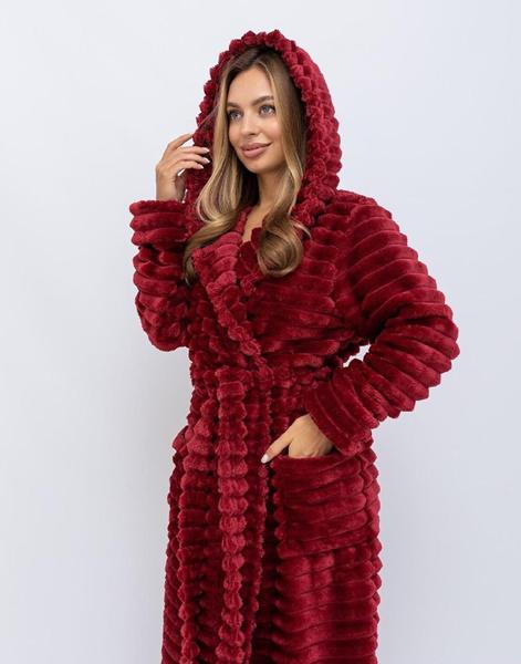 Халат Cotpark (M-2XL) C7 red (зима)