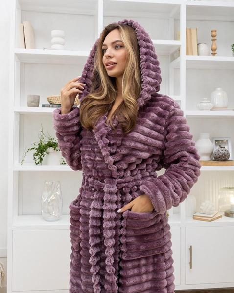 Халат Cotpark (M-2XL) C12 violet (зима)