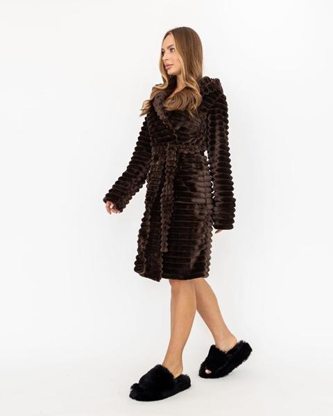 Халат Cotpark (M-2XL) C14 brown (зима)