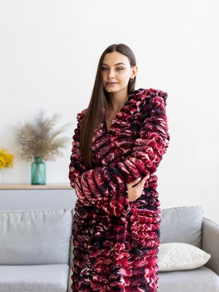 Халат Cotpark (M-2XL) C17 red (зима)