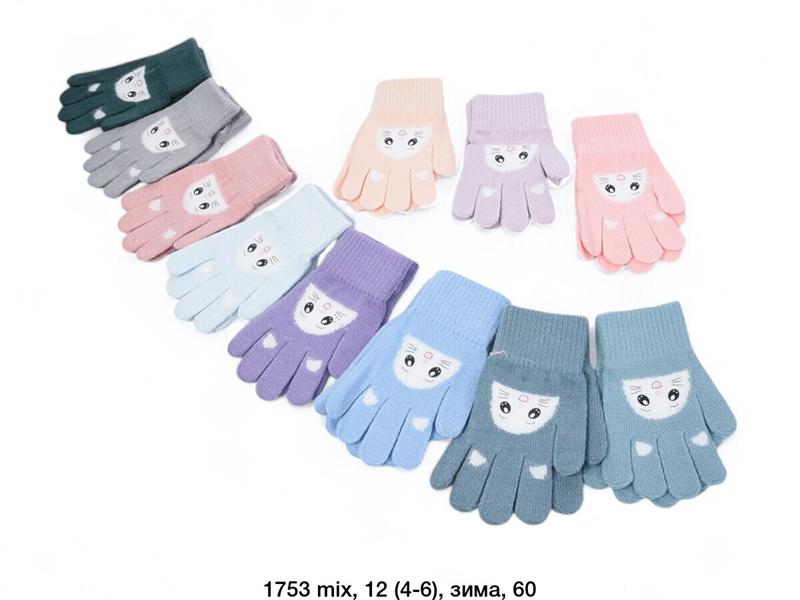 Перчатки SunnyTot (4-6) 1753 mix (зима)