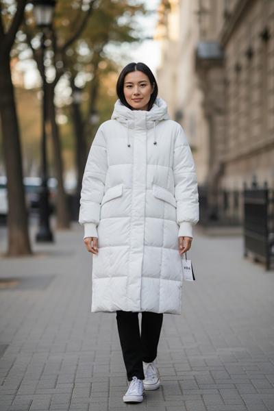 Куртка DKNSEL (42-50) 2556 white (зима)