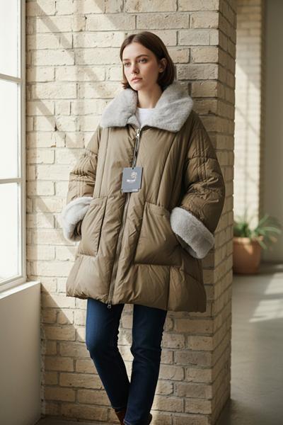 Куртка DKNSEL (S-L) 9519 beige (зима)