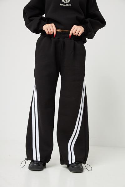 Штаны спорт Miki Maki (140-164) MM529 black (зима)