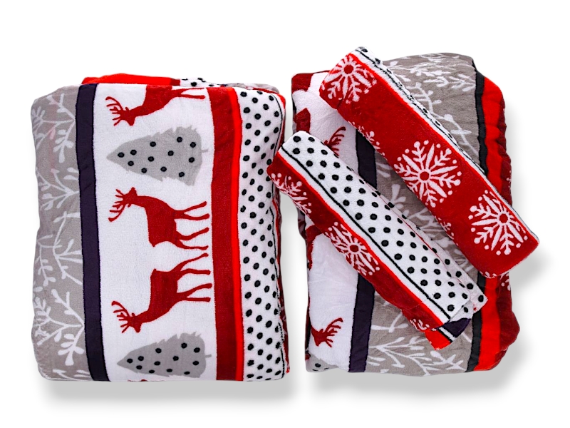 Постельное белье Obuv OK2 (200*230) 18102 (12149) red Постільна білизна&nbsp; (зима)