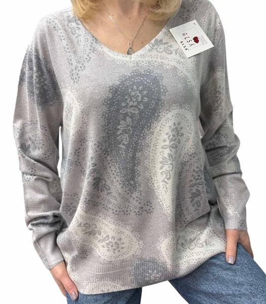 Свитер LeVisha (46-52) 25240 l.grey (деми)