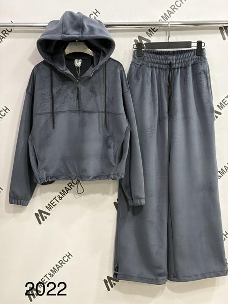 Костюм спорт Met&March (S-L) 2022 grey (зима)