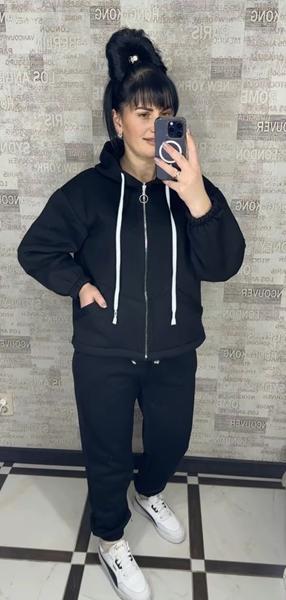 Костюм спорт Valentina (48-56) 091 black (зима)