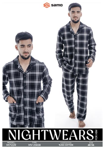 Пижама Samo (48-56) 7122 black-white (деми)