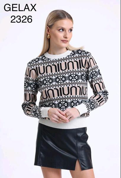 Свитер Julia (48-52) 2326 white (зима)