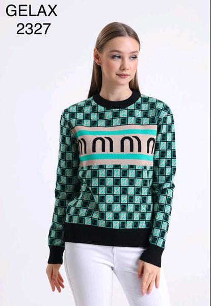 Свитер Julia (48-52) 2327 green (зима)