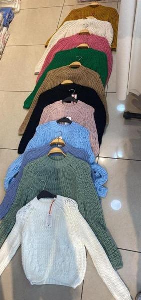 Свитер Julia (one size) JL266 d.green (зима)