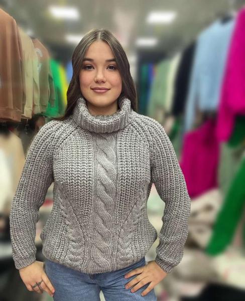 Свитер Julia (one size) JL430 grey (зима)