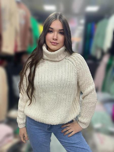 Свитер Julia (one size) JL434 beige (зима)