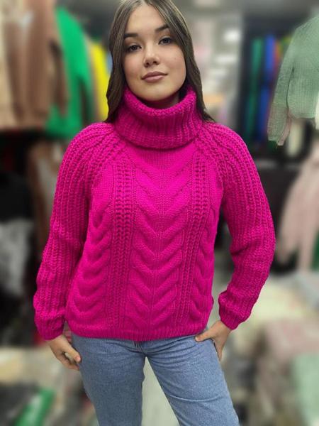 Свитер Julia (one size) JL435 crimson (зима)