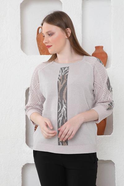 Свитер Julia (52-54) JL442 l.beige (деми)