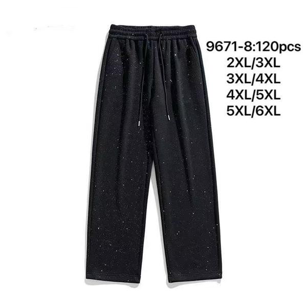 Штаны спорт Kenalin (2XL-6XL) 9671-8 black (деми)