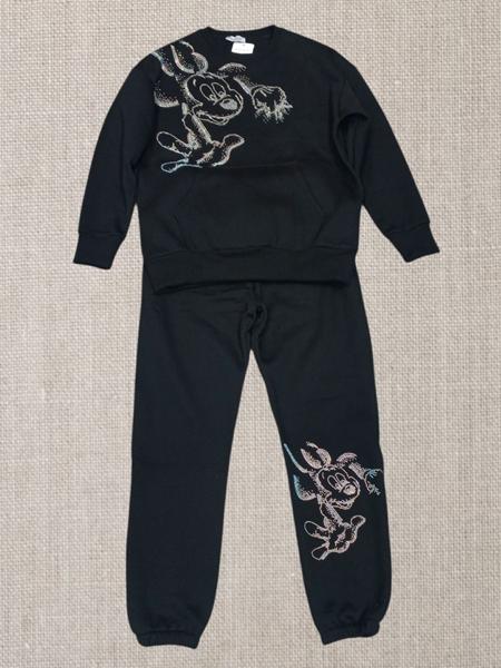 Костюм спорт Julia (52-54) JL629 black (зима)