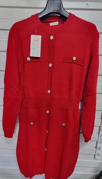 Платье Julia (48-52) JL645 red (зима)