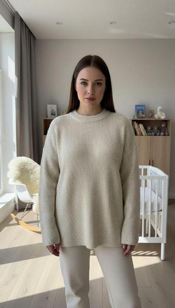 Свитер Julia (48-52) JL718 beige (зима)