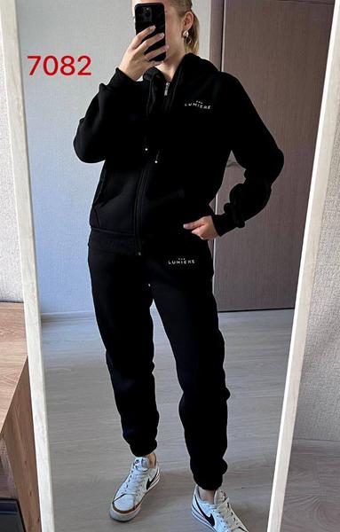 Костюм спорт FSN (42-48) 7082 black (зима)