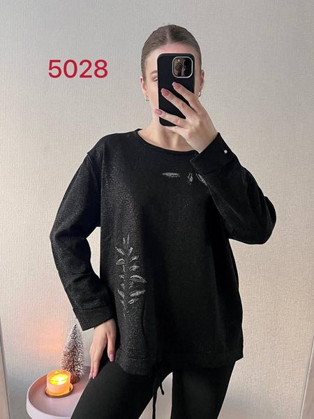 Свитер FSN (48-52) 5028-1 black (деми)